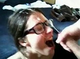 Blow Job Video 100 :: Amateur girlfriend gets facialized