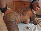 Sex Video 597 :: Tattooed girl gets fucked hard doggy style